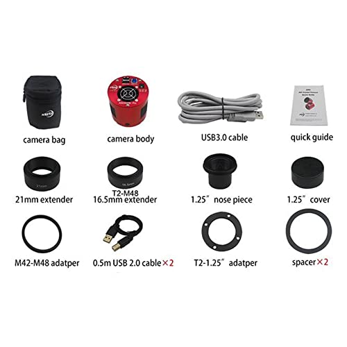 ZWO ASI183MC Pro 20.18 MP CMOS Color Astronomy Camera with USB 3.0# ASI183MC-P - Thumbnail 3