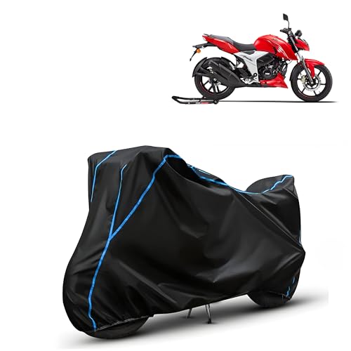Image of Kerwa Waterproof Bike Cover Compatible with TVS Apache RTR 160 4 V | Dust Proof, UV-Resistant, All-Weather Protection Bike Body Cover, Windproof Elastic Bottom