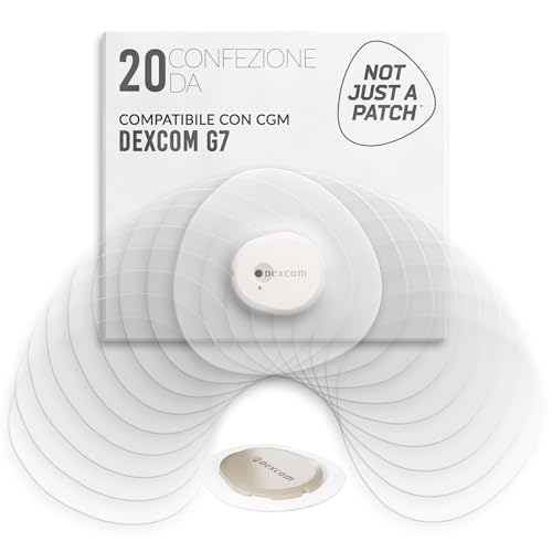 Delicato sulla pelle: Accessorio Dexcom G7 proprietario, senza lattice, ipoallergenico e medico, per mantenere la pelle sana. Il cerotto G7 Dexcom Over è facile da rimuovere e applicare e offre un'esperienza di rimozione delicata senza irritazioni.