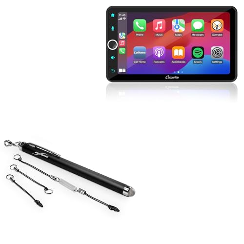 BoxWave Stylus Pen Compatible with Carpuride W706-S (7 in) - EverTouch Capacitive Stylus, Fiber Tip Capacitive Stylus Pen - Jet Black