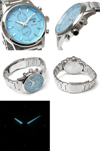 シチズン エコドライブ クロノグラフ CITIZEN ECO-DRIVE CA0748-80L ソーラー 100M防水 多針アナログ クロノ ストップウォッチ 日付 カレンダー ステンレス ブレスレット メンズ 男性用 腕時計 [並行輸入品] 商品画像2