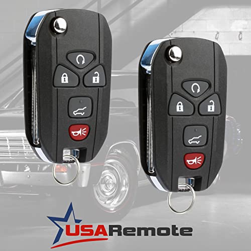 Mando a distancia de repuesto con llave plegable flip key y cinco botones para Buick 2