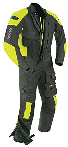 Joe Rocket 1370-4604 Survivor Men's Textile Touring Suit (Black/Hi-Viz Neon, Large)
