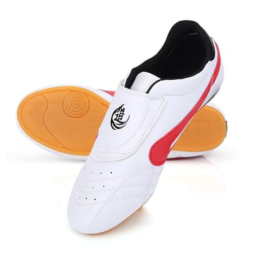 Chaussures sport Taekwondo Boxing Kung Fu Tai Chi cuir PU semelle antidérapante