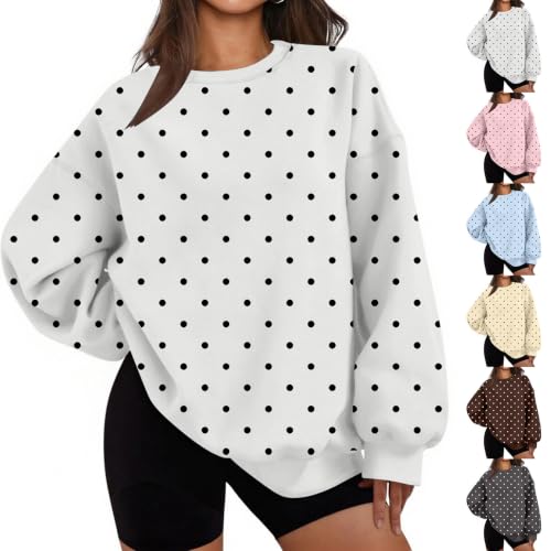 Rikbuig Oversized Sweatshirt Women Crewneck Fleece Pullover Sweatshirts - image 1