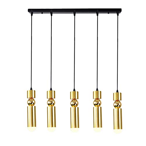 Lámpara colgante para comedor y escaleras con tres focos LED de diseño minimalista