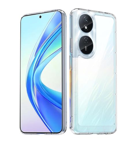 Cover per Honor 90 X7b Custodia Trasparente con Bordo Morbido Schiena in PC Resistente Antiurto - Case Soft - rigido silicone tpu