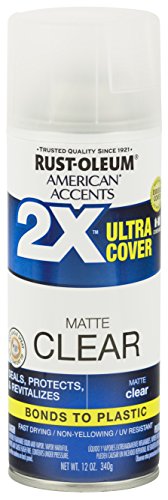 Rust-Oleum 327862 American Accents Spray Paint, 12 Oz, Matte Clear