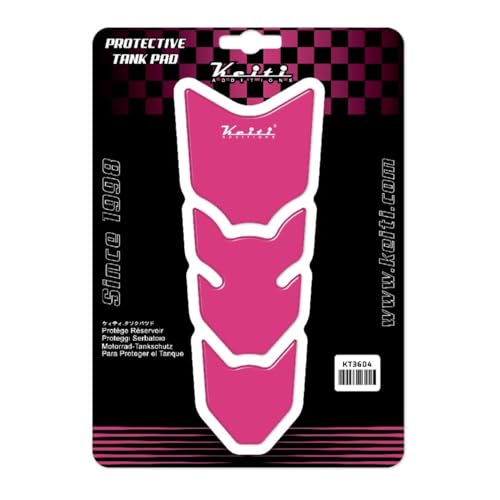 Keiti バイク用タンクパッド ピンク スリムタイプ・傷防止