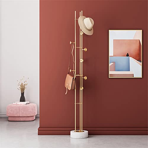 Doubao Nordic Style Floor-To-Ceiling Metal Coat Rack Creative Bedroom Home Shop Window Bag Coat Hat Storage Shelf (Color : D, Size #TOP3