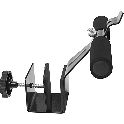 GORILLA SPORTS® Sit Up Bar - zur Tür, Verstellbar, Gepolsterter Knöchelstange, Schwarz - Bauchtrainer, Bauchmuskeltrainer, Multifunktionale Tür-Sit-Up-Bar, Sit-Up Assistent, Hilfen, für Zuhause