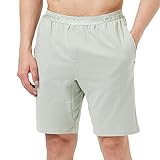 Calvin Klein Herren Pyjamahose Kurz, Weiß (Frosted Fern), L