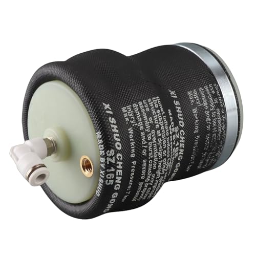Ejoyous Bolsa de Resorte de Suspensión Neumática para Asiento, Amortiguador de Goma y Metal para Camiones, Cómoda Absorción de Impactos con Presión de Estallido de 2,5 Mpa