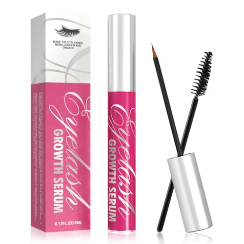 Pauline CY Serum Pestañas,Serum Pestañas Crecimiento,Con Ingredientes Naturales,Tratamiento Fortalecedor y Alargador Para Pestañas y Cejas,Para Un MáS Grueso,MáS Completo,MáS Fuerte(5ML)