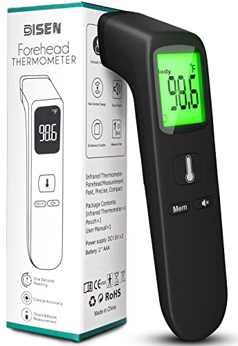 No-Touch Forehead Thermometer, Digital Infrared Thermometer for Adults and Kids, Touchless Baby Thermometer 2 in 1 Dual-Mode Thermometer with Fast Accurate Results