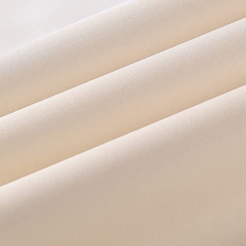 Wooqu Book Cloth, Fabric Surface and Paper Backed, Easy to Use, Strong, 17x29”, for Book Binding, Ivory