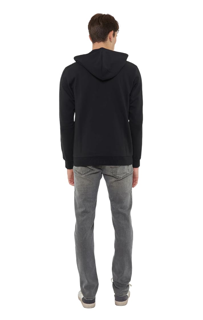 Emporio Armani Męska bluza z kapturem Terry z zamkiem błyskawicznym (1 szt.), Czarny, S