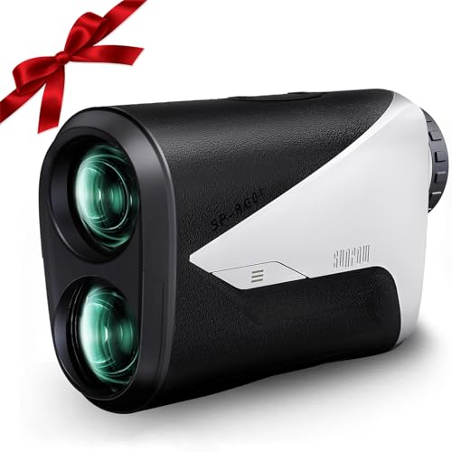 SUNPOW Golf Range Finder with Slope – Fast & Accurate 1000 Yards Laser Rangefinder ±1 Yard Precision, 7X Magnification, Flag Lock with Vibration, 5 Modes, Rechargeable, Clear OLCD Display & Waterproof