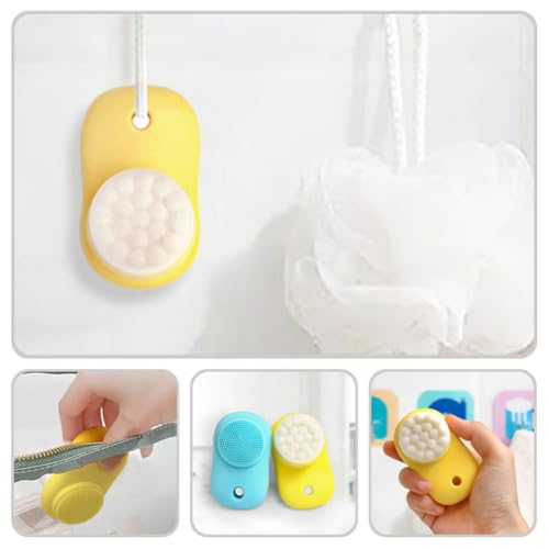 Cepillo facial de silicona de doble cara para eliminar impurezas con masaje profundo 6