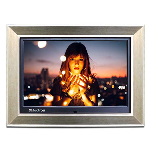 Image of X Electron 15 inch Metallic Digital Photo Frame with 1080P Support Resolution, Silver (DPF1404S)