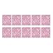 Everpertuk 10pcs Stickers de Carrelage Auto-adhésif Imperméable Preuve d'Huile, DIY Autocollant Mural Mosaïque Décoratif en PVC pour Cuisine Salle de Bain Maison Rétro 10 * 10cm Rose #1