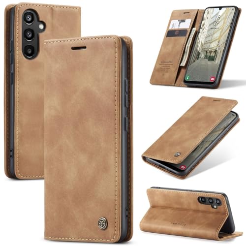 Protection Samsung Galaxy A34 5G König Design marron aux finitions de style