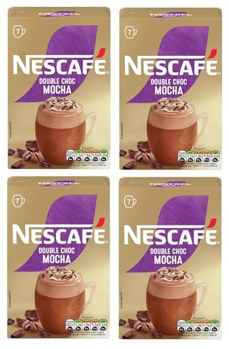 NESCAFÉ MOCHA Double Choco Instant Coffee Sachets x7 (Pack of 4 Total 28 Sachets)