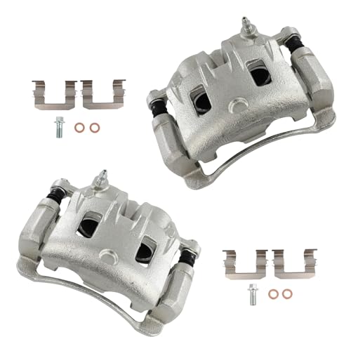 Image of cciyu Front Left & Right Brake Calipers Assembly w /Bracket 19B2710 19B2711 2001-2006 For Hyundai For Santa Fe /2001 For XG300 /2002-2003 For XG350