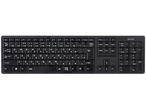 Amazon.co.jp: BUFFALO 無線(2.4GHz)キーボード ブラック BSKBW100BK