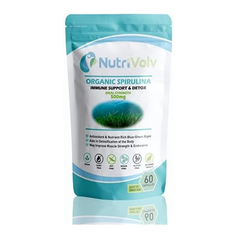 Nutrivolv Organic Spirulina Protein Capsules Cover