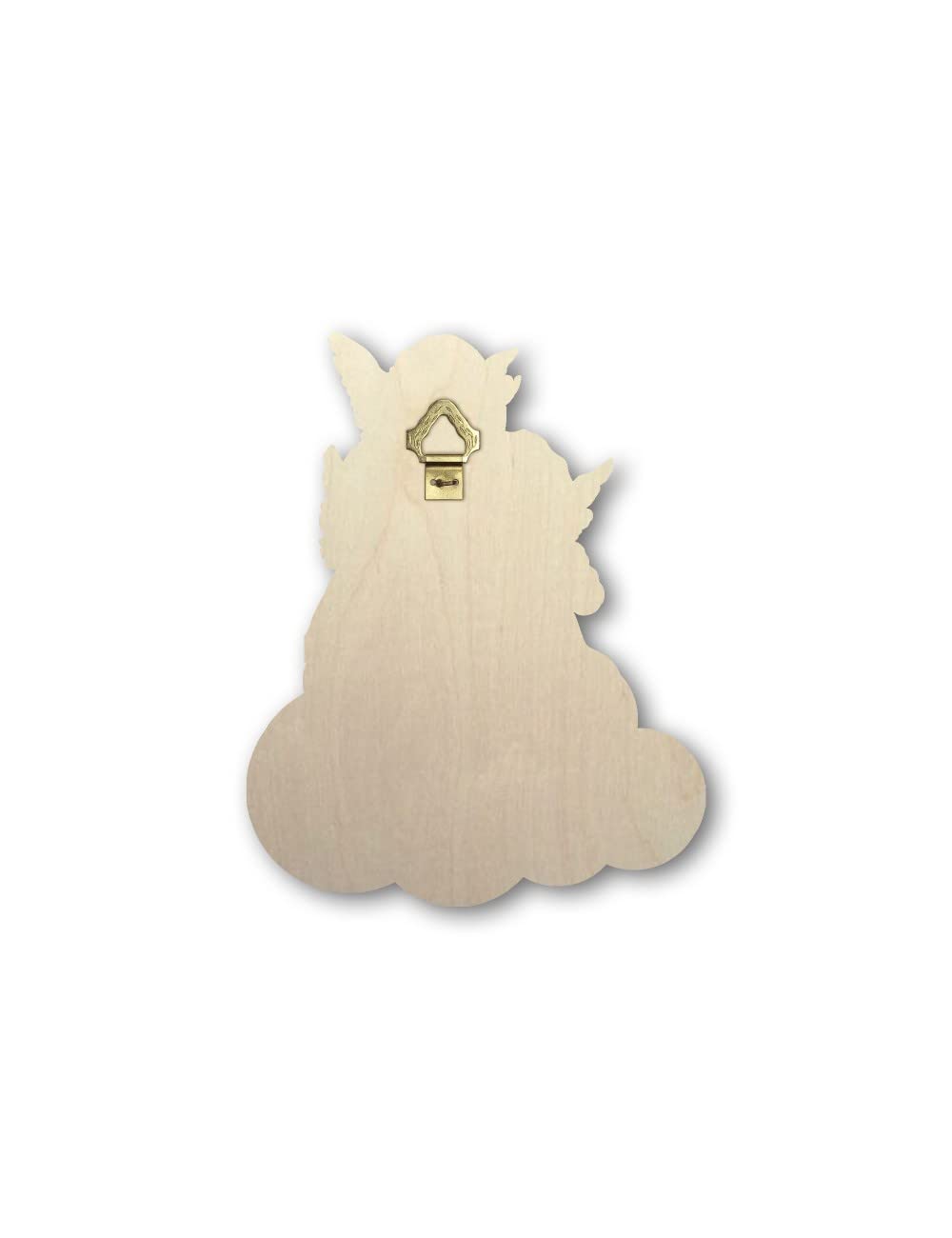 Fratelli Bonella | Quadro in legno di tre Angioletti in preghiera per Bambina con preghiera Angelo di Dio 11x14 cm | Made in Italy