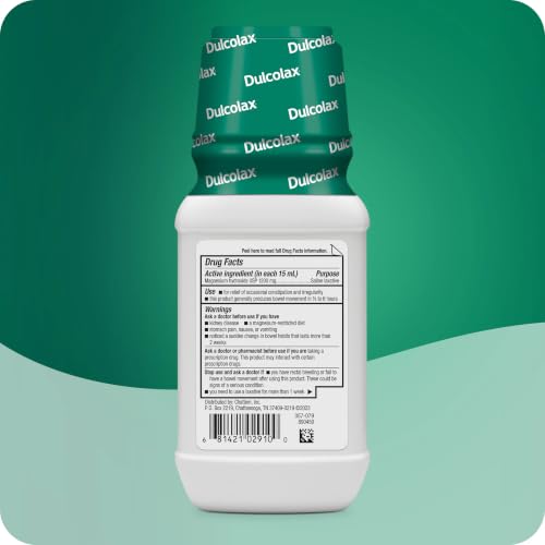 Dulcolax Saline Laxative Liquid, Fast & Gentle Constipation Relief, 12 fl. oz. - image 3