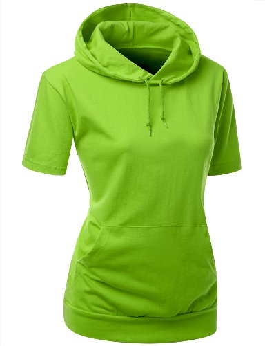 Xpril Women's Cotton Zip up Hoodie T-Shirt