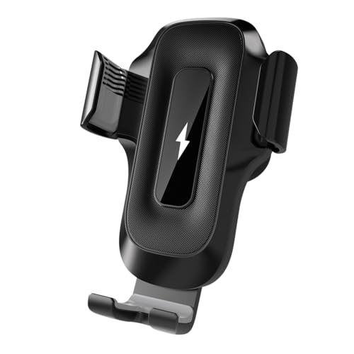 Image of SEVENAIRE X15 Car Wireless Charger, 15W Fast Charging Car Mobile Holder with Auto Clamping, Compatible with iPhone, Samsung, Pixel & Other Qi Phones | Wireless Charger for Car (Jet Blk)