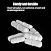 joaoxoko Magnetic Stir Bars,10 Pcs PTFE Magnetic Stirrer Mixer Stir Bar, 20 mm/ 0.8 Inch White Laboratory Stirrer Mixer Bar (10)