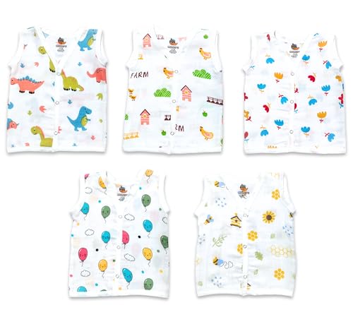 Image of Muslin Jhabla | New Born Baby Boy's & Baby Girls jabla Clothing | Newborn Dresses | Newborn