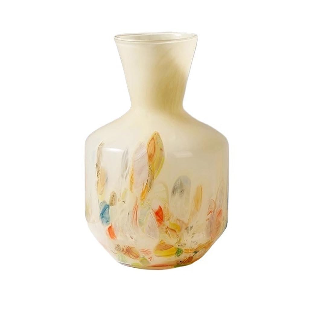Vases for Flowers Creative Glass Flower Vase Home Art Flower Vase Ornaments Flower Vases Decorative(B)