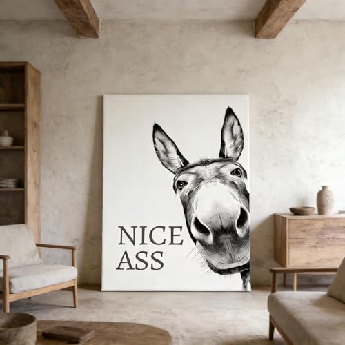 Impression giclée sur toile âne amusant design graphique moderne - 2