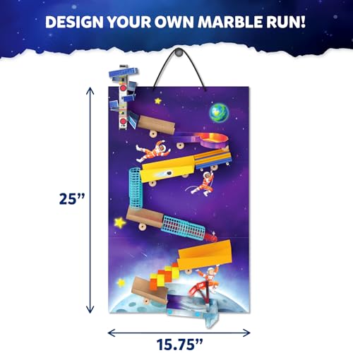 Image of Skillmatics Marble Run STEM Building & Construction Kit - 225+ Pieces | DIY Science, Art & Craft Activity, Build Space Tracks, Educational Toys Gifts for Kids Ages 8, 9, 10, 11, 12 & 13