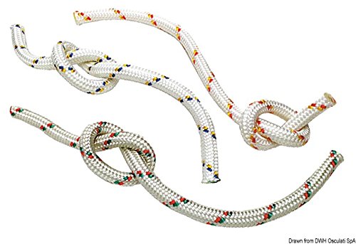 Cordage OSCULATI double tresse 12 mm pour éviter les nœuds pont