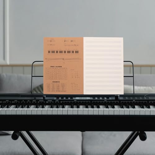 Cuadernos de papel para compositores VILLCASE 10 blocs de partituras 6