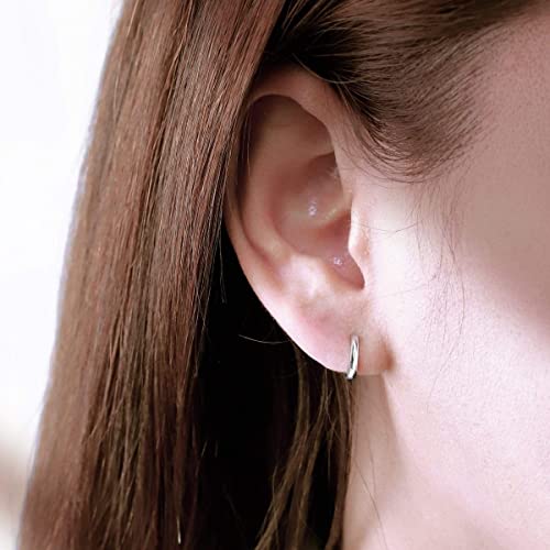 Boma Jewelry Sterling Silver 3/8 Inch Mini Huggie Hoop Earrings2