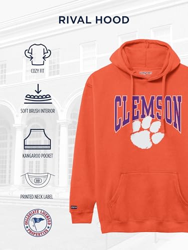 Image of JanSport NCAA Officially Licensed Rival Hoodie, Long Sleeve Unisex Sweatshirt, Cotton-Polyester Blend, Double-Layered Hood
