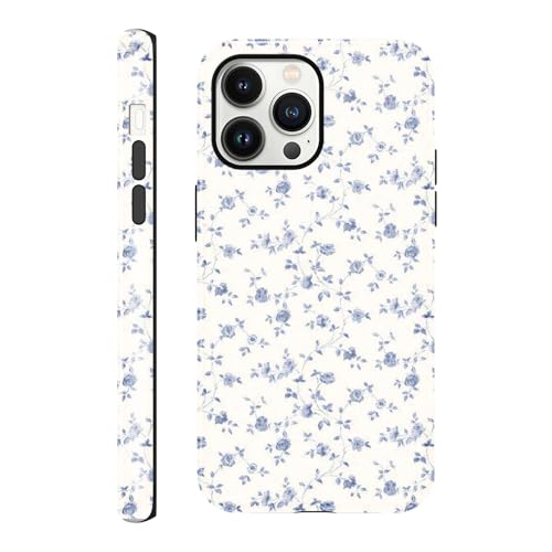 Coque iPhone 13 Pro motif floral - Protection jolie coque rose vigne pour fille