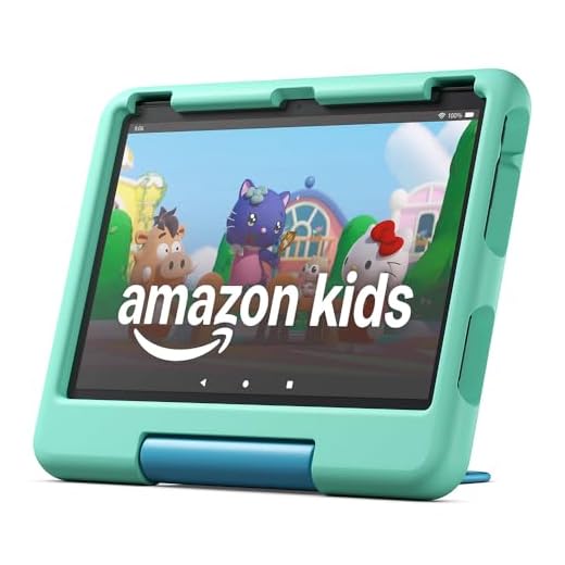 Amazon Fire HD 10 Kids tablet (newest gen) | ages 3–7, includes ads-free books, games, apps and videos that children love, 10.1" brilliant screen, parental controls, 2-year worry-free guarantee, 32 GB