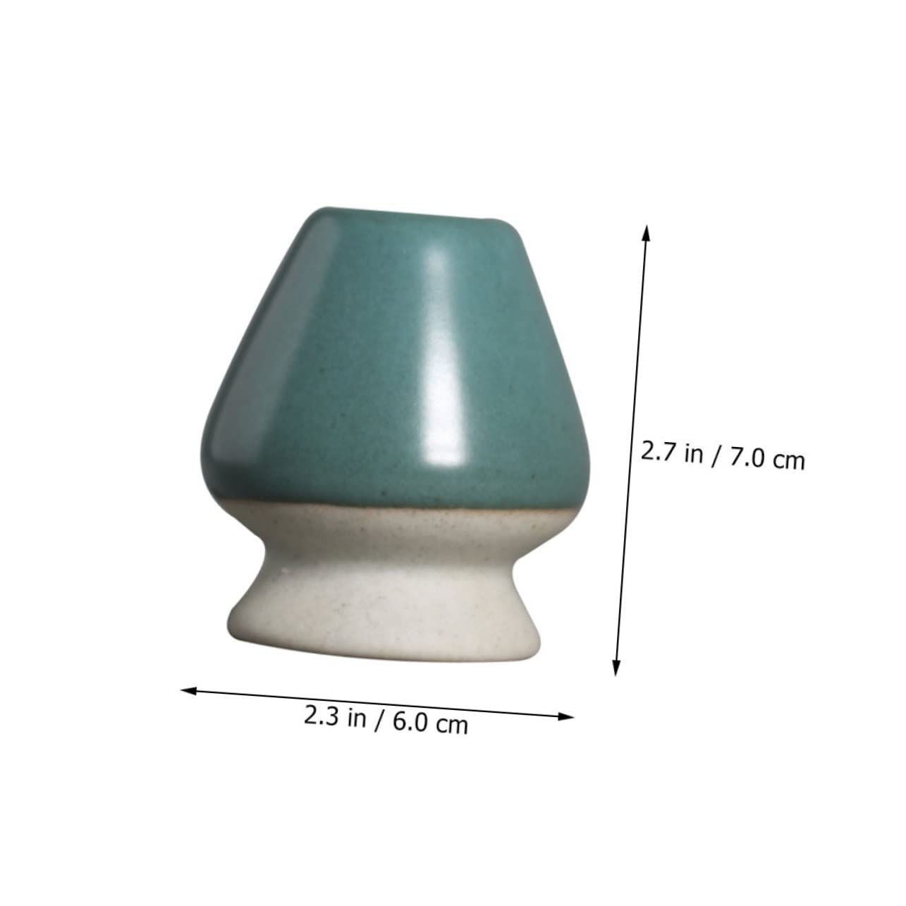 Matcha Whisk Holder Green for Tea Ceremony Japanese Ceramic