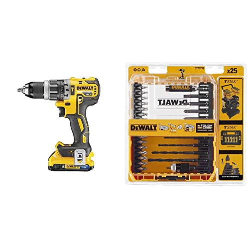 DEWALT Perceuse Visseuse à Percussion Brushless XR 18V Li-Ion 2Ah