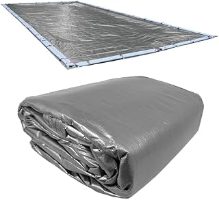 Robelle 331836R Poolabdeckung für Winter, Platin, 5,5 x 11,0 m Inground Pools