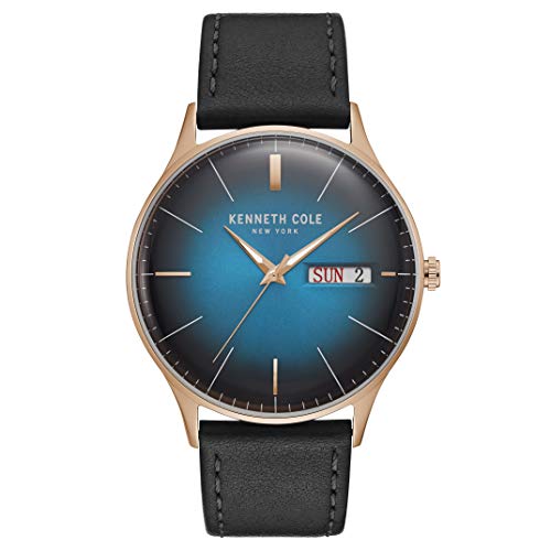 Kenneth Cole Reloj analógico para Unisex Adulto de Cuarzo con Correa en Cuero KC50589013