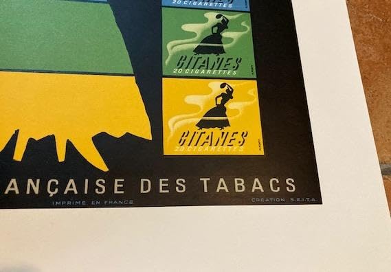 Amazon.co.jp: GITANES ジタン1953年 リト SAVIGNACサヴィニャック